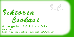 viktoria csokasi business card